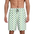 thumbnail image 1 of KLL Green polka dots for Men's 1-Pack Shorts,Sleep Pajama Shorts for Men Soft Pj Shorts Men's Pajama Bottoms Sleepwear-Large, 1 of 6