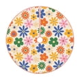 thumbnail image 1 of KLL Groovy Daisy Flowers Christmas Tree Skirt 30" ,Party Decorations Farmhouse for Christmas Decorations Holiday Party, 1 of 6