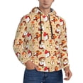 thumbnail image 1 of KLL Guinea Pigs And Mushrooms Print Mens Hoodie Long Sleeve Casual Pullover Hooded Sweatshirt Fashion Drawstring Hoodies with Pocket-XX-Large, 1 of 6