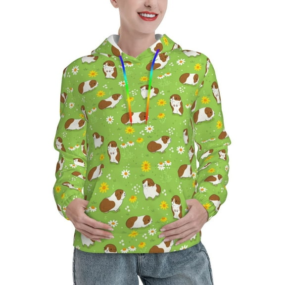 KLL Guinea Pigs for Womens Pullover Hoodie with Pocket Hooded Long Sleeve Shirts Sweatshirt for Women-XX-Large