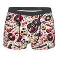 thumbnail image 1 of KLL Guitar Skull rock Men's Cotton Boxer Briefs Underwear-Small, 1 of 8