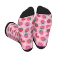 thumbnail image 1 of KLL Haear Strawberry Print Cool Socks Men's Women's Crew Socks Funny Crazy Novelty Stockings, 1 of 7