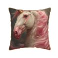 thumbnail image 1 of KLL Haired White Horse Decorative Throw Pillow Covers Velvet Soft for Couch Sofa Bedroom Living Room Outdoor (No pillow core)- 20"x20", 1 of 5