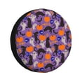 thumbnail image 1 of KLL Halloween Black Cats Pattern 14-17 inch Spare Tire Cover Universal Wheel Protector for Truck SUV Trailer Camping Rv Tire Covers-16 inch, 1 of 6
