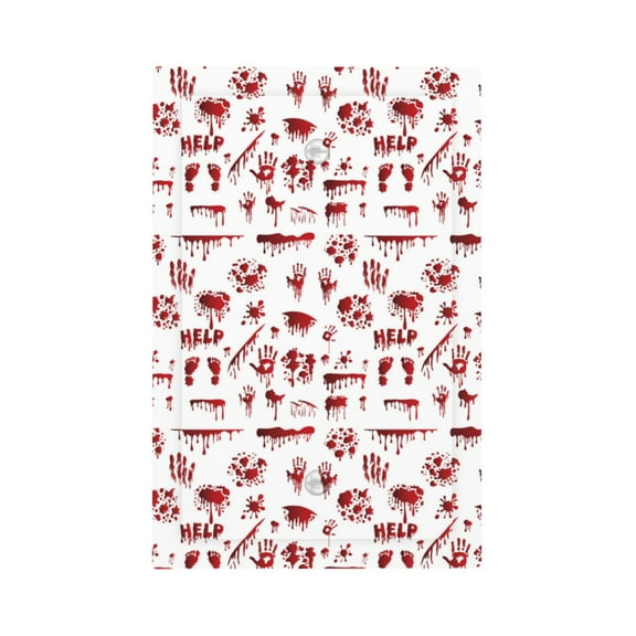 KLL Halloween Pattern Electrical Outlet Covers, 3" x 5" 1 Pack Electric Receptacle Plug Covers for Decorator Receptacle Outlet & Switch-Style V