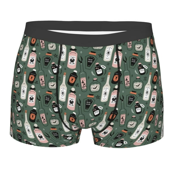 KLL Halloween Potions Men's Cotton Boxer Briefs Underwear-Large