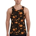 thumbnail image 1 of KLL Halloween With Pumpkins Print Men's Muscle Gym Workout Stringer Tank Tops Bodybuilding Fitness T-Shirts Tank Tops Men-4X-Large, 1 of 7
