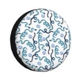 thumbnail image 1 of KLL Hand Drawn Snake Pattern 14-17 inch Spare Tire Cover Universal Wheel Protector for Truck SUV Trailer Camping Rv Tire Covers-14 inch, 1 of 6