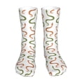 thumbnail image 1 of KLL Hand Drawn Snake Print Womens Crew Socks Athletic Middle Tube Long Socks Novelty Socks Gifts For Men, 1 of 7