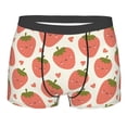 thumbnail image 1 of KLL Hand Drawn Strawberry Men's Cotton Boxer Briefs Underwear-X-Large, 1 of 8