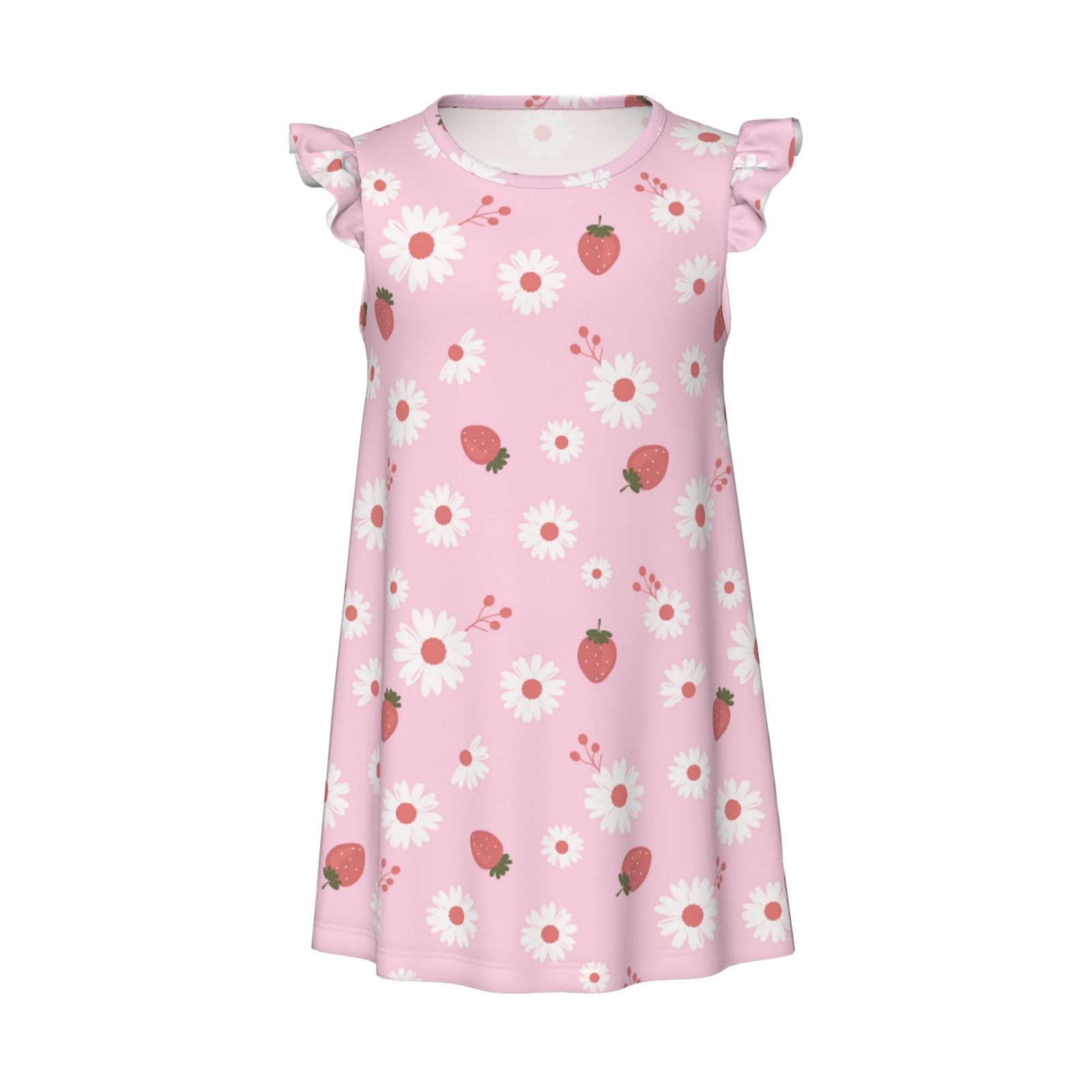 Girly Strawberry Print Nightgown - Carina main image 0