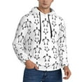 thumbnail image 1 of KLL Hand Drawn Turtle Print Mens Hoodie Long Sleeve Casual Pullover Hooded Sweatshirt Fashion Drawstring Hoodies with Pocket-Medium, 1 of 6