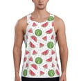 thumbnail image 1 of KLL Hand Drawn Watermelon Print Men's Muscle Gym Workout Stringer Tank Tops Bodybuilding Fitness T-Shirts Tank Tops Men-Large, 1 of 7