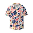 thumbnail image 1 of KLL Hand Painted Abstract Leopard Print Print Men's Shirt Short Sleeve Button Down Summer Cuba Beach Shirts- XX-Large, 1 of 7