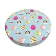 thumbnail image 1 of KLL Happy Easter Round Bar Chair Cushion Cover 12 inch ,Bar Stool Protector with Elastic, Soft Washable, 1 of 6