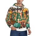 thumbnail image 1 of KLL Happy Fall Y'All Print Mens Hoodie Long Sleeve Casual Pullover Hooded Sweatshirt Fashion Drawstring Hoodies with Pocket-Large, 1 of 6