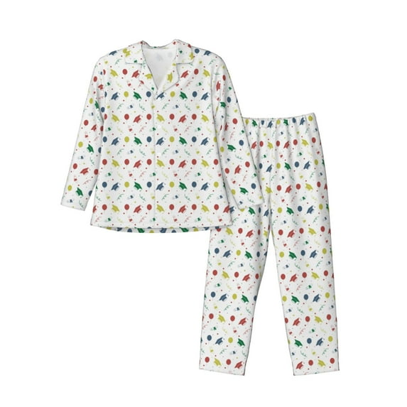 KLL Happy Graduation Sleepwear Mens Flannel Pajamas,Long Cotton Pj Set