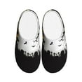 thumbnail image 1 of KLL Happy Halloween 1 Pattern Adult Unisex Cozy Slippers,Fuzzy Slip-on Slippers TPR Sole Slippers Comfort Plush Home Footwear for Indoor & Outdoor-8, 1 of 7