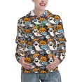 thumbnail image 1 of KLL Happy Halloween2 for Womens Pullover Hoodie with Pocket Hooded Long Sleeve Shirts Sweatshirt for Women-Large, 1 of 7