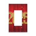 thumbnail image 1 of KLL Happy New Year 2025 Pattern Electrical Outlet Covers, 3" x 5" 1 Pack Electric Receptacle Plug Covers for Decorator Receptacle Outlet & Switch-Style U, 1 of 6
