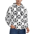 thumbnail image 1 of KLL Happy Soccer Print Mens Hoodie Long Sleeve Casual Pullover Hooded Sweatshirt Fashion Drawstring Hoodies with Pocket-Medium, 1 of 6