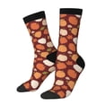 thumbnail image 1 of KLL Happy Thanksgiving Day Print Cool Socks Men's Women's Crew Socks Funny Crazy Novelty Stockings, 1 of 6