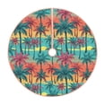 thumbnail image 1 of KLL Hawaii Palms Christmas Tree Skirt 30" ,Party Decorations Farmhouse for Christmas Decorations Holiday Party, 1 of 6