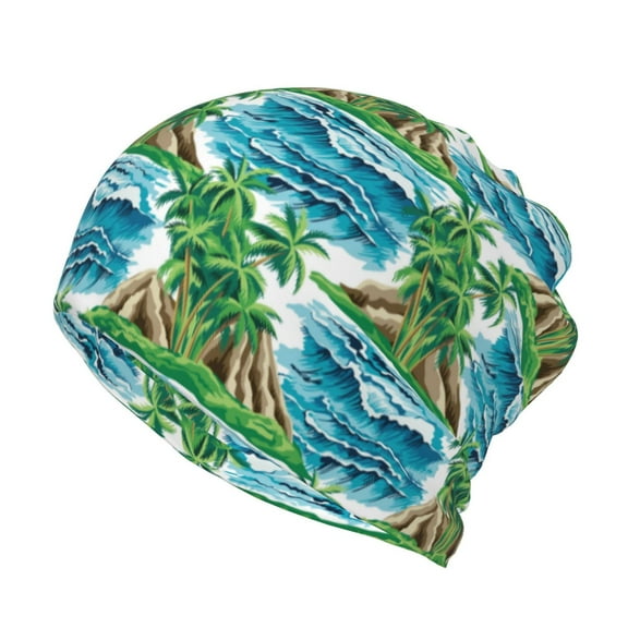 KLL Hawaii Palms Pirnt Wicking Running Beanie Head Wrap Cycling Bandana for Men Women