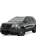 thumbnail image 1 of KLL Hawaii Palms Windshield Sun Shade 2-Piece Foldable Car Front Window Sunshade for Most Sedans SUV Truck- Large, 1 of 5