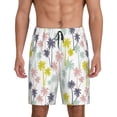 thumbnail image 1 of KLL Hawaiian Coconut Tree for Men's 1-Pack Shorts,Sleep Pajama Shorts for Men Soft Pj Shorts Men's Pajama Bottoms Sleepwear -Large, 1 of 7