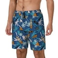 thumbnail image 1 of KLL Hawaiian Style for Mens Swim Trunks Quick Dry Swim Shorts with Built-in Compression Liner Funny Swimwear Bathing Suits-3X-Large, 1 of 6