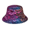 thumbnail image 1 of KLL Heart Confetti on Glitter Bucket Hat for Women Men Packable Travel Beach Sun Hat Outdoor Rave Accessories Reflective Fisherman Cap, 1 of 7