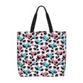 thumbnail image 1 of KLL Heart Panda Pattern Aesthetic Tote Bag for Women Beach Bag Shopping Bags Shoulder Bag Reusable Grocery Bags, 1 of 5