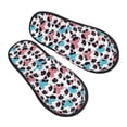 thumbnail image 1 of KLL Heart Panda Slippers for Women Men House Slip on Indoor Outdoor Bedroom Furry Fleece Lined Ladies Comfy Anti-Skid Rubber Hard Sole-Large, 1 of 8