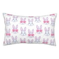 thumbnail image 1 of KLL Heart Rabbit Pillow Covers Envelope Closure,Super Soft and Cozy Fuzzy Fleece Pillow Case Cover (No pillow core） 20"x30", 1 of 5