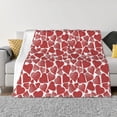 thumbnail image 1 of KLL Hearts Print Fleece Throw Blanket, Horizontal Fleece Bedding Cute Soft Blankets Comfy Fleece Flannel Plush Home Decor for Couch & Bed -, 1 of 9