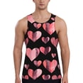 thumbnail image 1 of KLL Hearts Print Men's Muscle Gym Workout Stringer Tank Tops Bodybuilding Fitness T-Shirts Tank Tops Men-XX-Large, 1 of 7