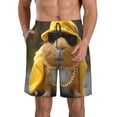 thumbnail image 1 of KLL Heavy Metal Style Guinea Pig Men's Casual Summer Beach Shorts Hawaiian Shorts with Pockets-Large, 1 of 5