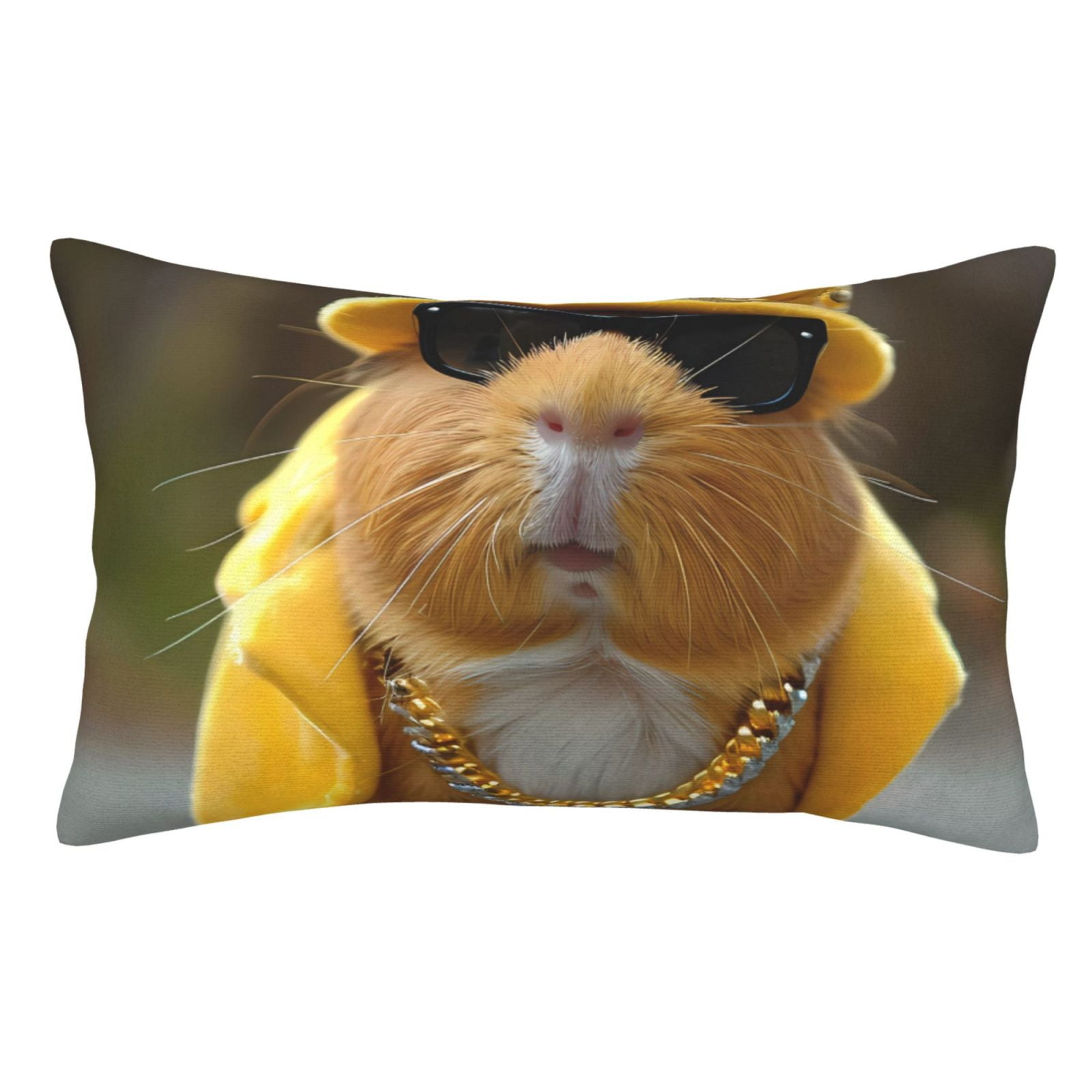 KLL Heavy Metal Style Guinea Pig Pillow Covers Envelope Closure,Super