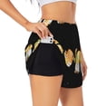 thumbnail image 1 of KLL Hello Spring Sunflower Gnomes Pattern Shorts Women,Athletic Shorts High Waisted Running Shorts Pocket Sporty Short Gym Elastic Workout Shorts-XX-Large, 1 of 7