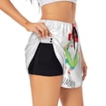 thumbnail image 1 of KLL Hello Summer Gnome 2 Pattern Shorts Women,Athletic Shorts High Waisted Running Shorts Pocket Sporty Short Gym Elastic Workout Shorts-XX-Large, 1 of 7