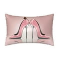 thumbnail image 1 of KLL High Heel Shoes Butterfly Pattern Silk Pillowcase for Hair and Skin Standard Size 20"X 30" Soft Breathable Pillow Covers for Sleeping, 1 of 1