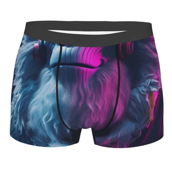 KLL Hip-Hop Glasses Gorilla Men's Cotton Boxer Briefs Underwear-Small