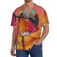 thumbnail image 1 of KLL Hip Hummingbird In Jacket Print Men's Shirt Short Sleeve Button Down Summer Cuba Beach Shirts- Medium, 1 of 5