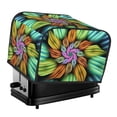 thumbnail image 1 of KLL Hippie Style Print 4 Slice Toaster Dust Covers Kitchen Small Appliance Cover with 2 Pockets,Can hold Jam Spreader Knife & Toaster Tongs (12.4 x 10.6 x 8.2), 1 of 1