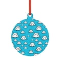 thumbnail image 1 of KLL Hippo In Water Head Pattern Acrylic Christmas Ornaments,1 PCS Xmas Tree Decor with Ribbon 3" Christmas Décor Christmas Pendant for Hanging on Tree & Party Favors-Round Shape, 1 of 7