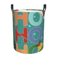 thumbnail image 1 of KLL Ho Ho Ho Waterproof Foldable Laundry Hamper Bucket with Handles for Storage Bin,Kids Room,Home Organizer (Small ), 1 of 7