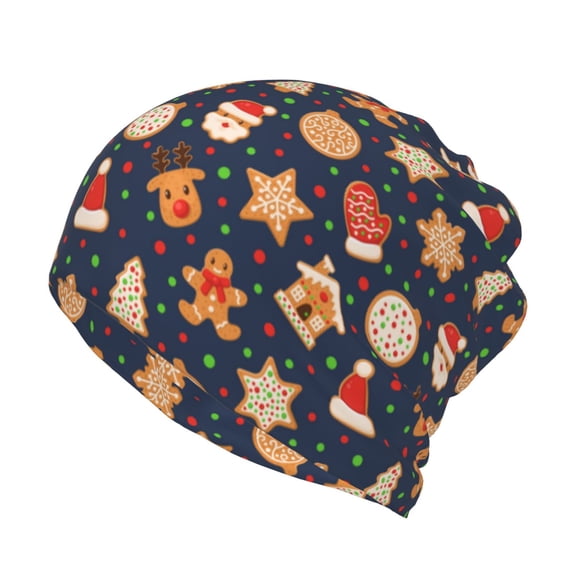 KLL Holiday Gingerbreads Pirnt Wicking Running Beanie Head Wrap Cycling Bandana for Men Women