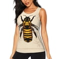 thumbnail image 1 of KLL Honey Bee Print Womens Tank Top Sleeveless Workout Tops Athletic Running Shirts Yoga Gym Clothes-X-Large, 1 of 7