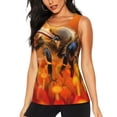thumbnail image 1 of KLL Honeybee On Vibrant Flower Print Womens Tank Top Sleeveless Workout Tops Athletic Running Shirts Yoga Gym Clothes-X-Large, 1 of 7